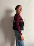 Borsa nappa nera