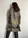 Cardigan cachemire blu