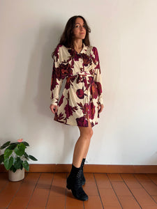 PRE ORDINE • Chemisier fiori ciclamino