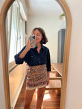 Combo pareo + camicia Lacoste • nero e beige