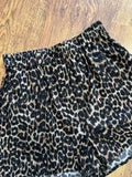 Pantaloncino cotone leopardato