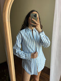 Camicia Ralph Lauren righe bianche e azzurre