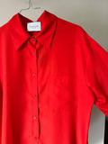 Camicia sartoriale satin aragosta