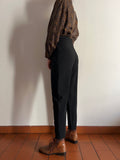 Pantalone nero con pince