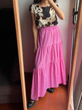 PRE ORDINE • Gonna rosa ricamata