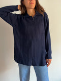 Maglione polo blu