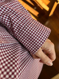 Camicia Ralph Lauren quadretti vinaccia