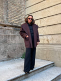 Cappotto sartoriale corto marrone