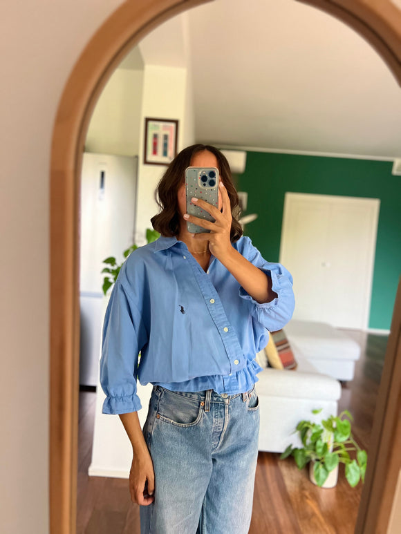 Camicia Gilbi Ralph Lauren azzurra con colletto