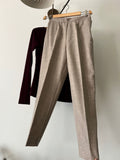 Pantalone taglio maschile beige
