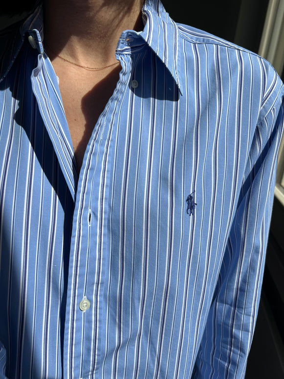 Camicia Ralph Lauren azzurra righe