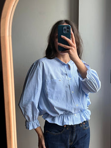 Camicia Gilbi Lacoste righine azzurre