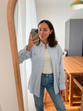 Camicia Ralph Lauren azzurra righine gialle