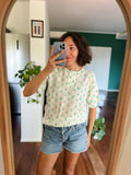T-shirt verdura 🥦🫑🥬 bianca