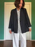 Blazer nero sartoriale