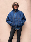 Giacca jeans imbottita tipo bomber
