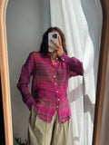 Camicia indiana modello maschile S/M violetta