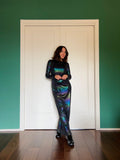 Abito lungo holographic