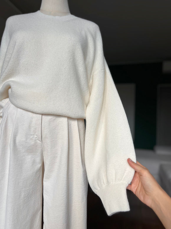 PRE ORDINE • Maglione manica arricciata • vari colori