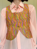Gilet luccicante arcobaleno