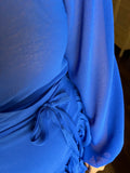 Abito a portafoglio voile bluette