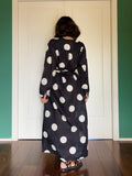 Chemisier Panarea nero pois grandi