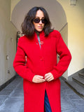 Cardigan extralong rosso