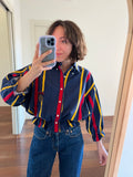 Camicia Gilbi Ralph Lauren blu righe gialle e rosse