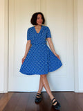 Abito midi bluette