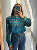 Camicia indiana modello maschile bluette