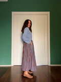 Set gonna + maglione • azzurro e marrone