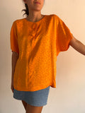 Camicia di seta arancione