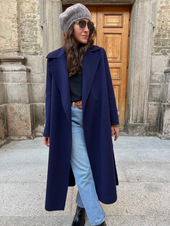 Cappotto sartoriale blu
