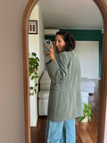 Blazer lungo grigio mélange