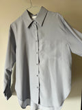 Camicia sartoriale satin grigio perla