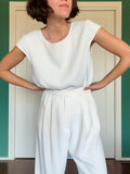 Maglietta sartoriale bianca