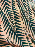 Abito schiena nuda lungo rosa e verde