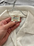 Camicia di lino bianca