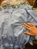 Camicia Gilbi Ralph Lauren azzurra con colletto