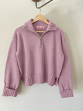 PRE ORDINE • Maglione polo mezza zip • vari colori