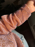 Camicia ampia seta devoré lilla