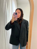 Blazer grigio scuro doppio petto