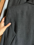 Blazer grigio scuro mono petto