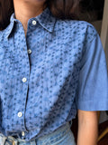 Camicia tiedye ricamata