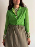 Camicia verde con paillettes