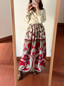 Gonna 2025 lunga bordeaux