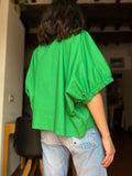 PRE ORDINE • Blusa oversize verde