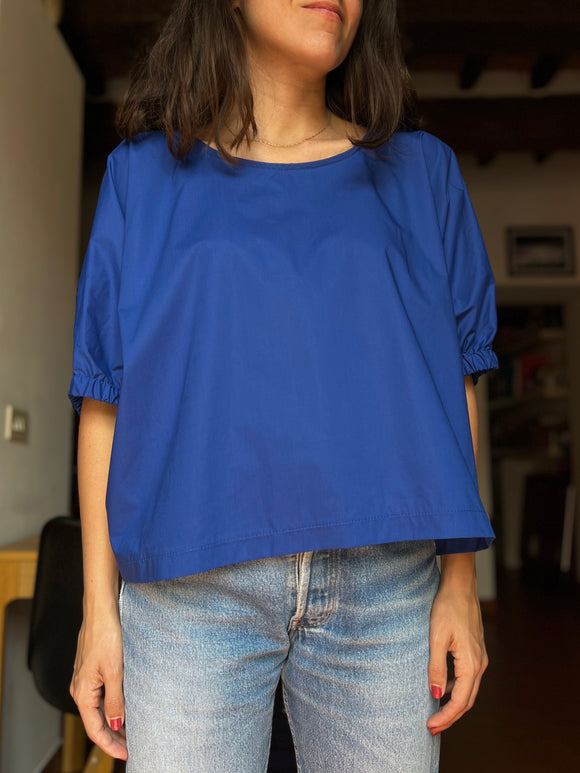 Blusa oversize blu