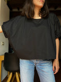 Blusa oversize nera