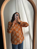 Camicia indiana modello maschile arancione
